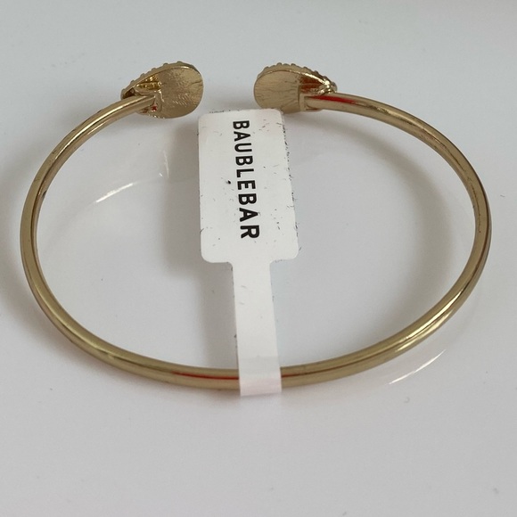 BaubleBar Gold Pavé Crystal Teardrop Adjustable Cuff Bracelet NEW - Picture 5 of 6